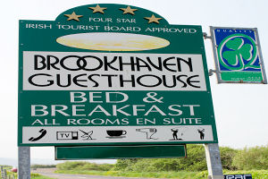 Outside sign  Brookhaven Guesthouse 
