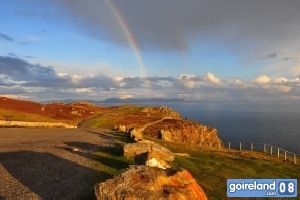 Slieve League with Ben Bulben in teh Distance