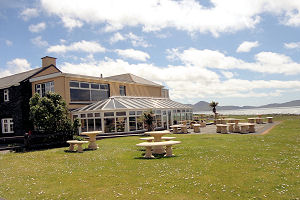 Smugglers inn garden and view GAS07354