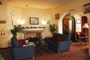 Alcock and Brown Hotel - Lobby Fire