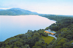 Aerial Image of Carrig House on Lake shore
