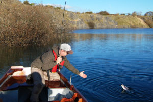 Fishing on Ballyhass Lake