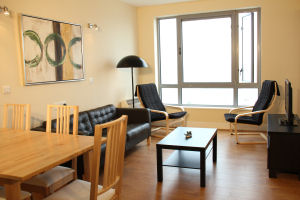 Galway Bay Sea View Apartments - Living area