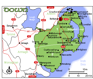 Map of Down