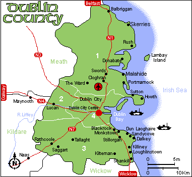Map of Dublin