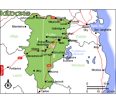 Map of Kildare