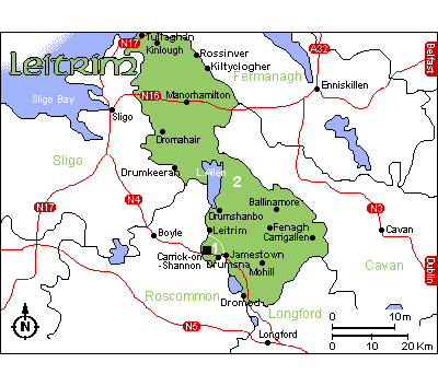 Map of Leitrim