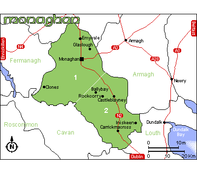 Map of Monaghan