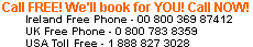 Accommodation? Car rental? Call us now and reserve